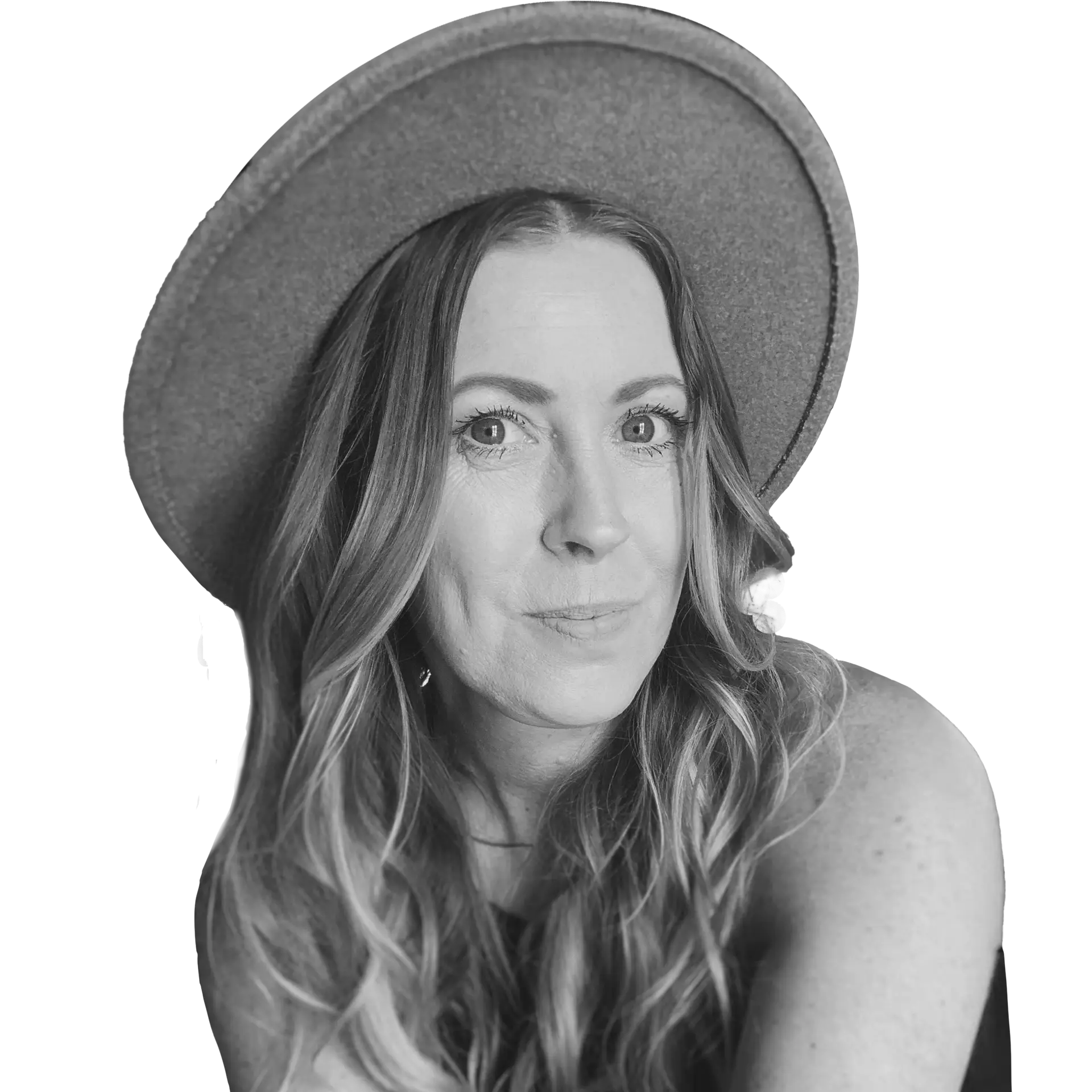 Tricia Baumhardt, Everyday Faith Podcast guest, wearing a wide-brimmed hat