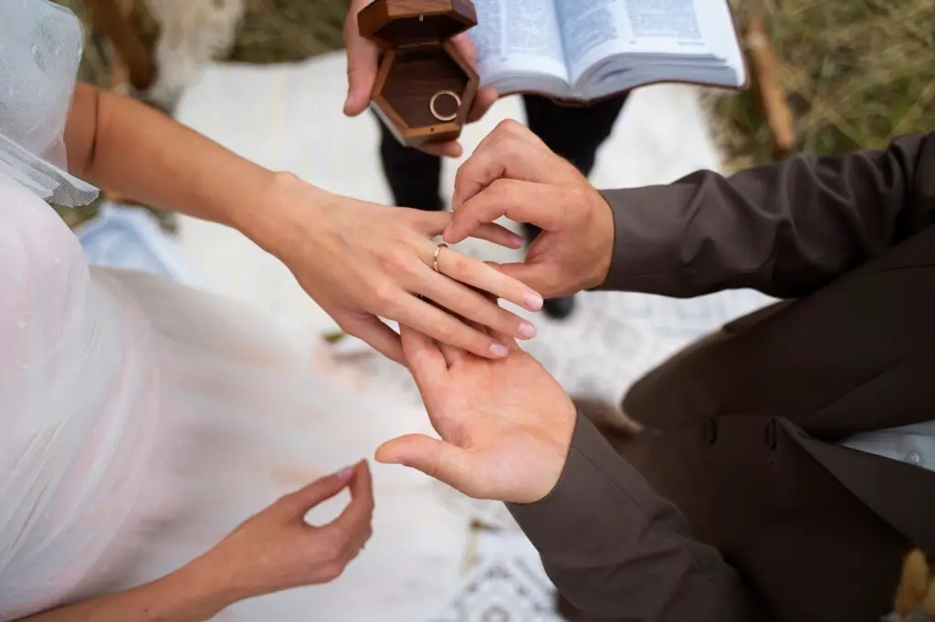 Bible verses about marriage and wedding ring ceremony