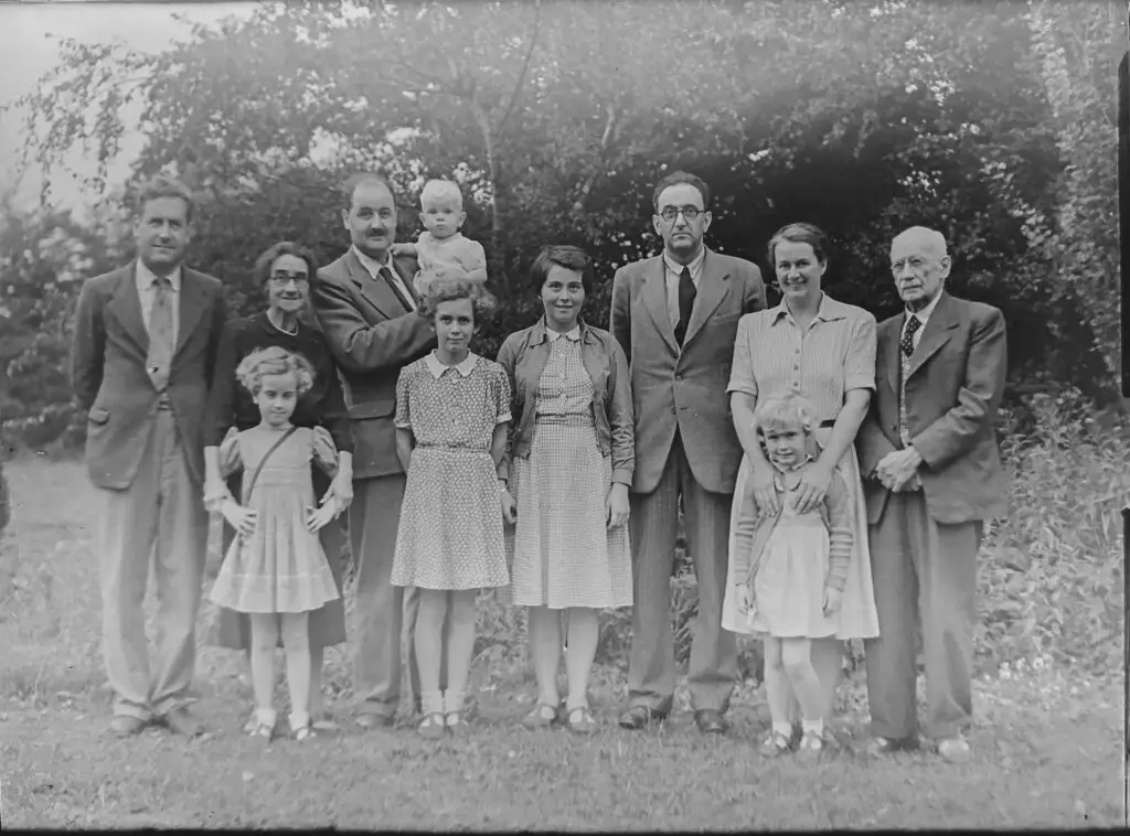 Vintage family portrait representing generational blessing and Christian heritage.